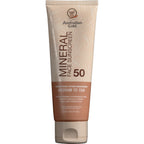 Australian Gold SPF 50 Tinted Mineral Face Sunscreen, Medium-Tan, 2.5 fl oz | Tinted mineral face sunscreen, BB cream finish, buildable coverage, 4% zinc oxide, fragrance free