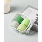Mrsdry travel containers for toiletries in a clear bag, eco-friendly and compact, verified by CuratCart for trust.