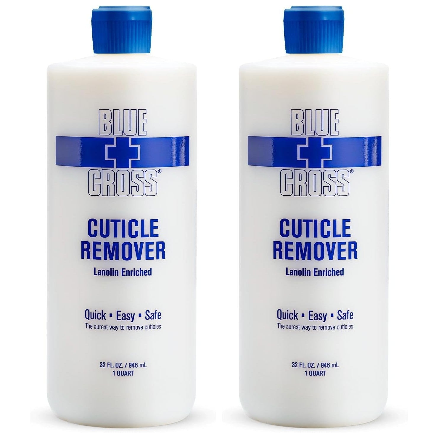Blue Cross Cuticle Remover & Softener with Lanolin for Nails, 6 oz | Hydrating Treatment for Dry Cuticles & Hangnails, Milk Beauty, 100 Acetone Manicurist Nail Acetone, Soaking Nail Protein Bond