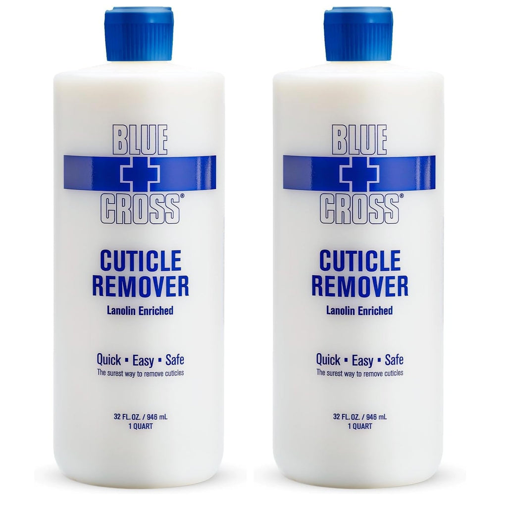 Blue Cross Cuticle Remover & Softener with Lanolin for Nails, 6 oz | Hydrating Treatment for Dry Cuticles & Hangnails, Milk Beauty, 100 Acetone Manicurist Nail Acetone, Soaking Nail Protein Bond