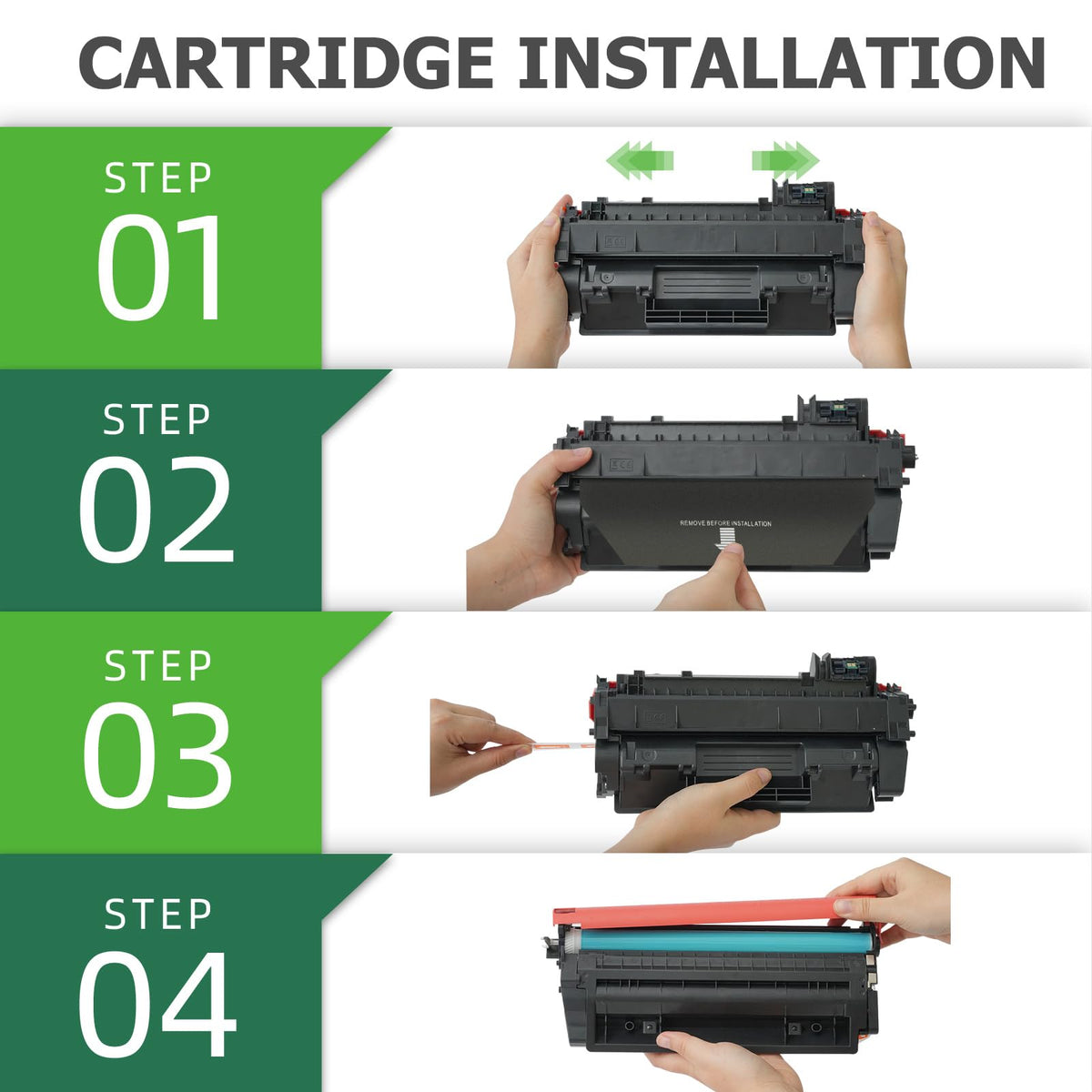 Effortlessly install the HP Toner Cartridge Black with this clear guide. Perfect for enhancing your printing experience. Shop at Curat Cart.