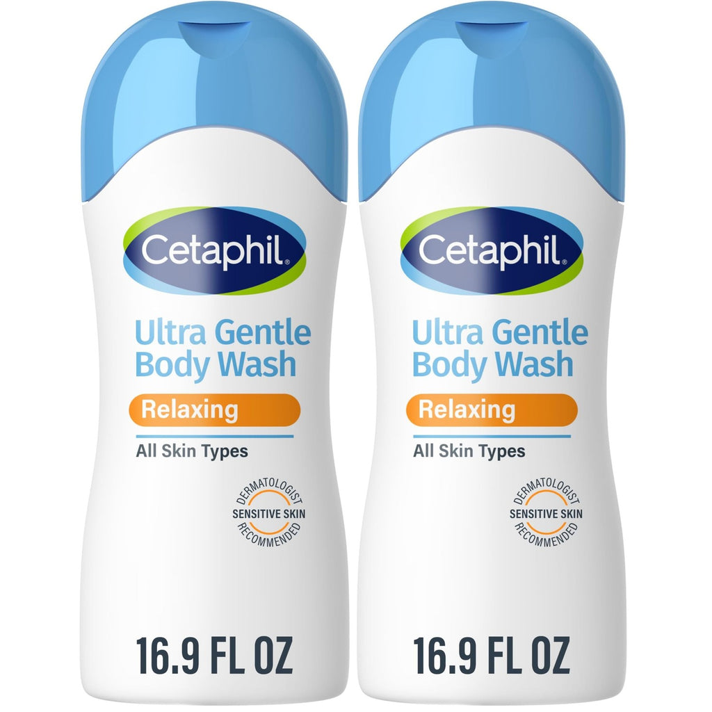 Cetaphil Ultra Gentle Refreshing Body Wash, Hypoallergenic, 16.9oz | Hypoallergenic, Fragrance-Free, Aloe Vera, Calendula, Vitamin B5, Moisturizing, Dermatologist Tested, Dry To Normal Skin