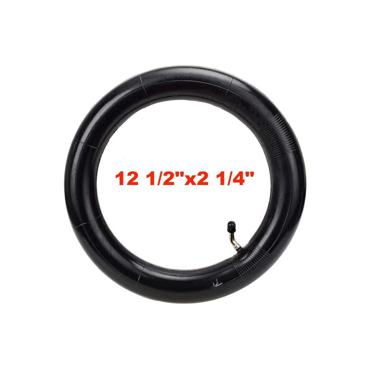 Premium imported scooter inner tube, size 12 1/2"x2 1/4", available at Curat Cart for a smooth ride.