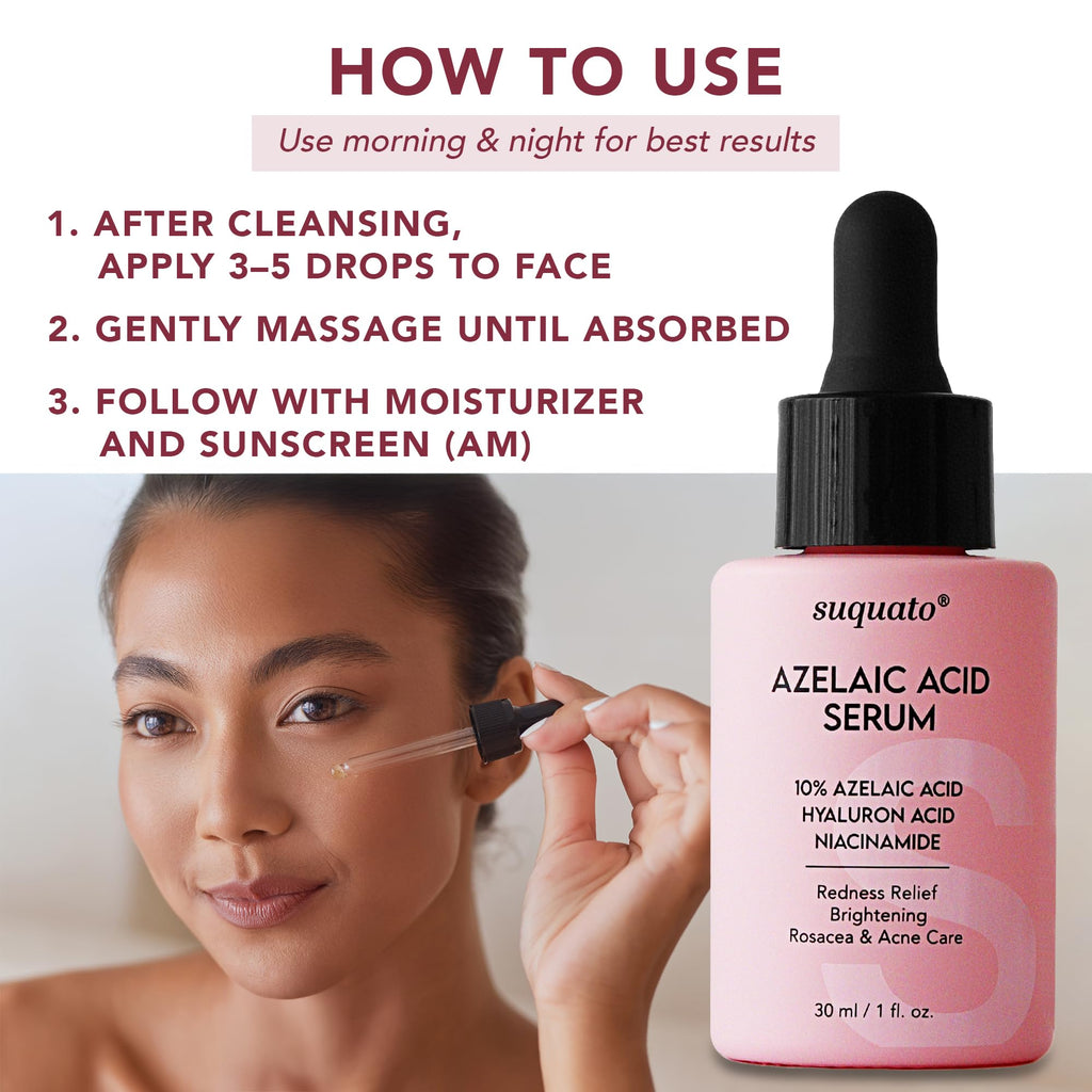 Transform your skincare with Azelaic Acid Serum with Niacinamide. Perfect for daily use, available at Curat Cart.