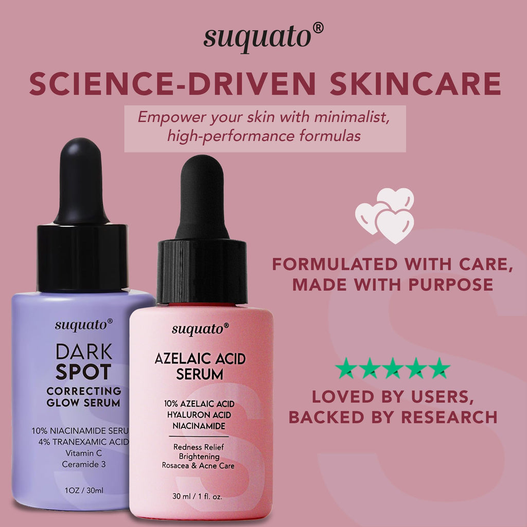 Azelaic Acid Serum with Niacinamide from Suquato, 100% Authentic, trusted skincare available at Curat Cart in India.