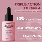 Azelaic Acid Serum with Niacinamide in official packaging, offering deep hydration and redness relief. Available at Curat Cart.