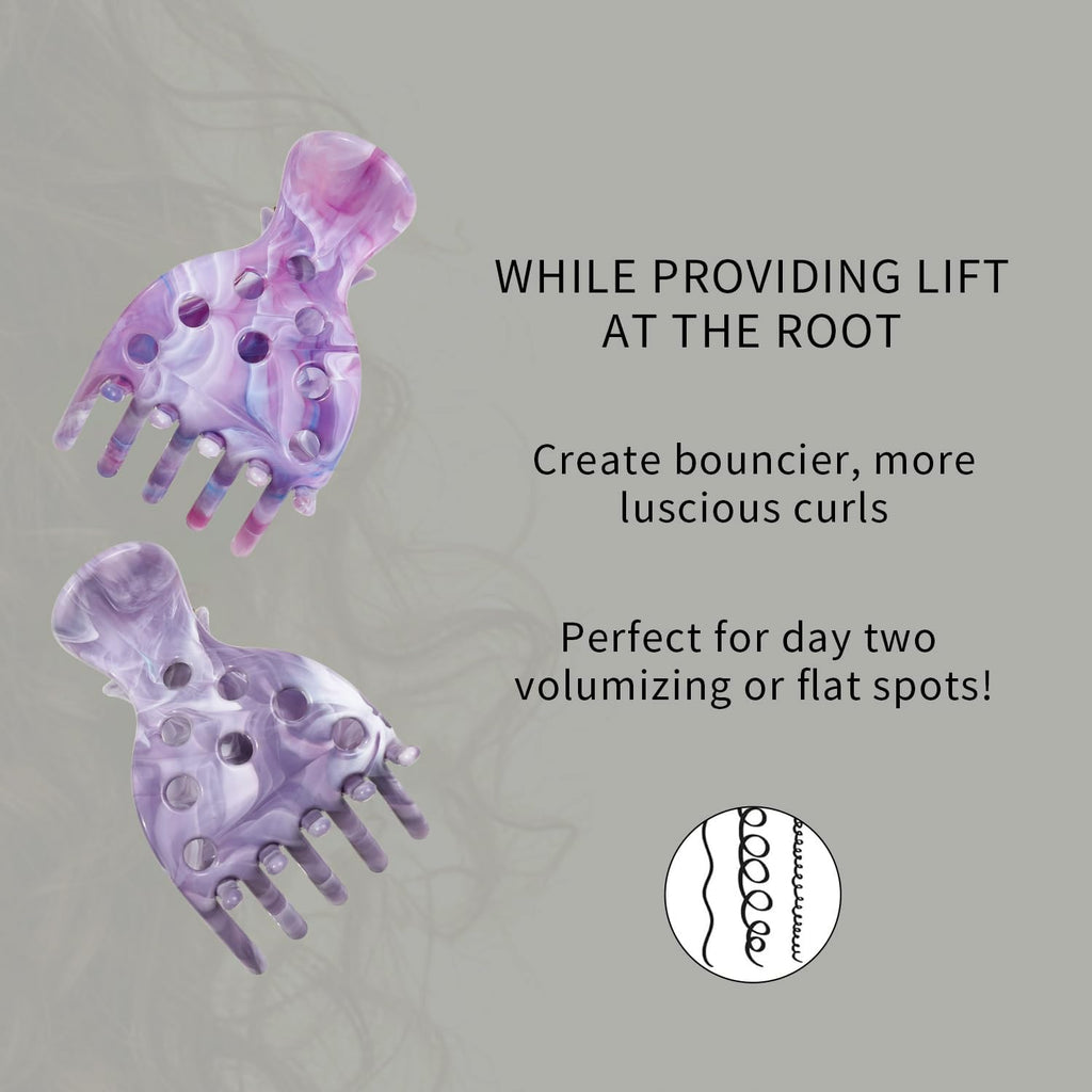 Premium imported hair volume clips designed for bouncier curls; perfect for reviving day two hairstyles.