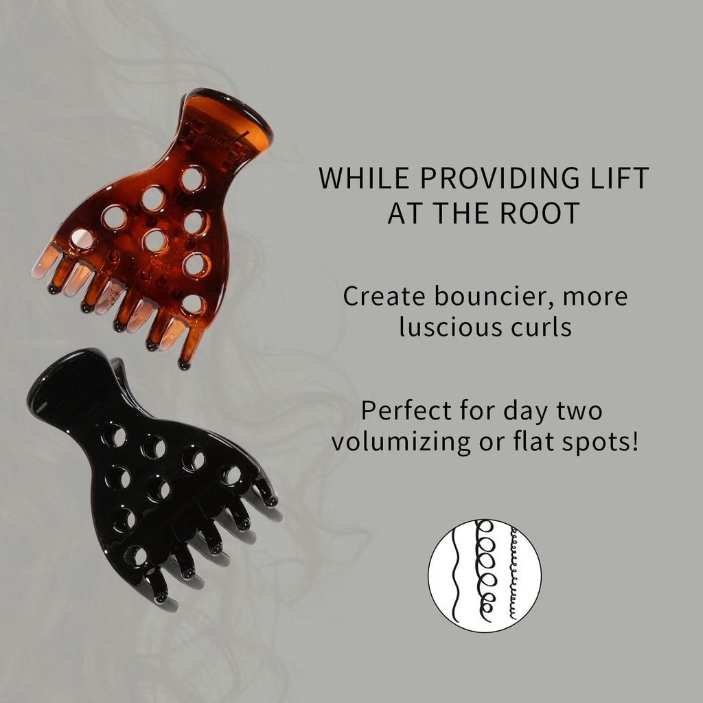 Order these 10 Hair Volume Clips online for bouncier curls. Ideal for lifting roots and volumizing flat spots. Available now.