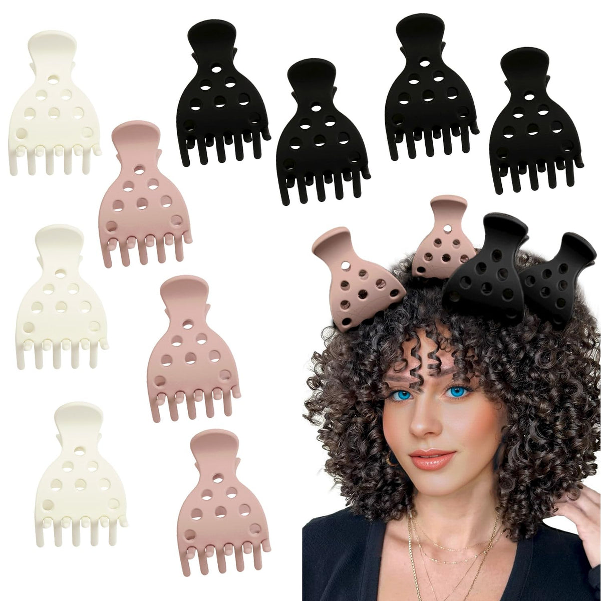 Enhance your curls with Hair Volume Clips for Curly Hair, 100% Authentic and available in India at Curat Cart.