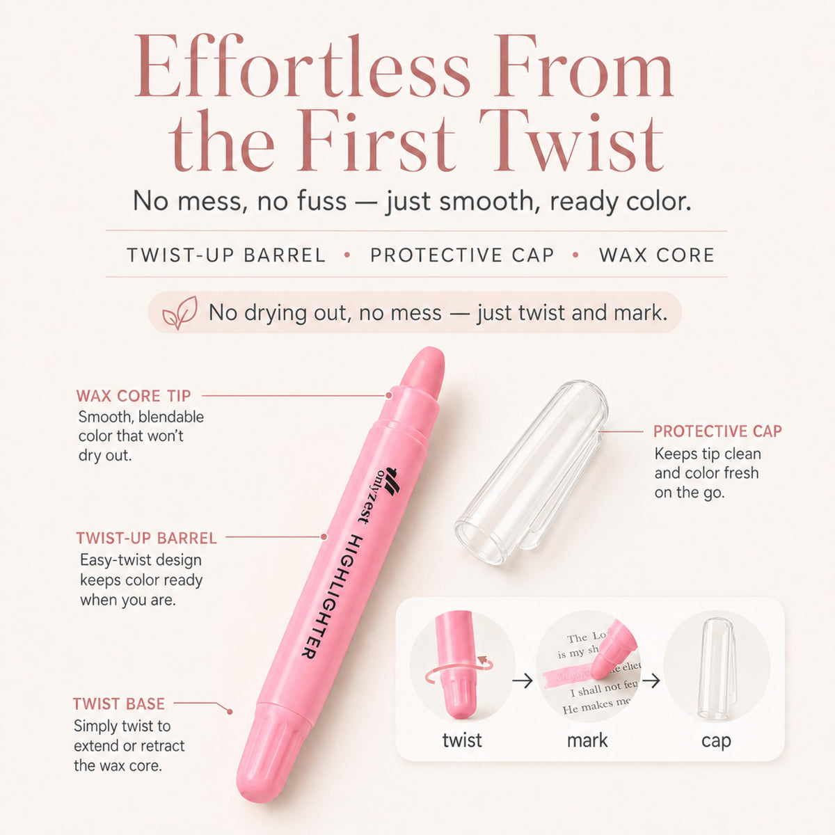 Discover the exclusive Bible Safe Highlighters in pastel colors, specially curated by Curat Cart for effortless marking. Perfect for study or reflection.