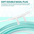 High-Flow Ultra Soft Nasal Cannula features hypoallergenic silicone for sensitive skin, packaged for quality assurance at Curat Cart.