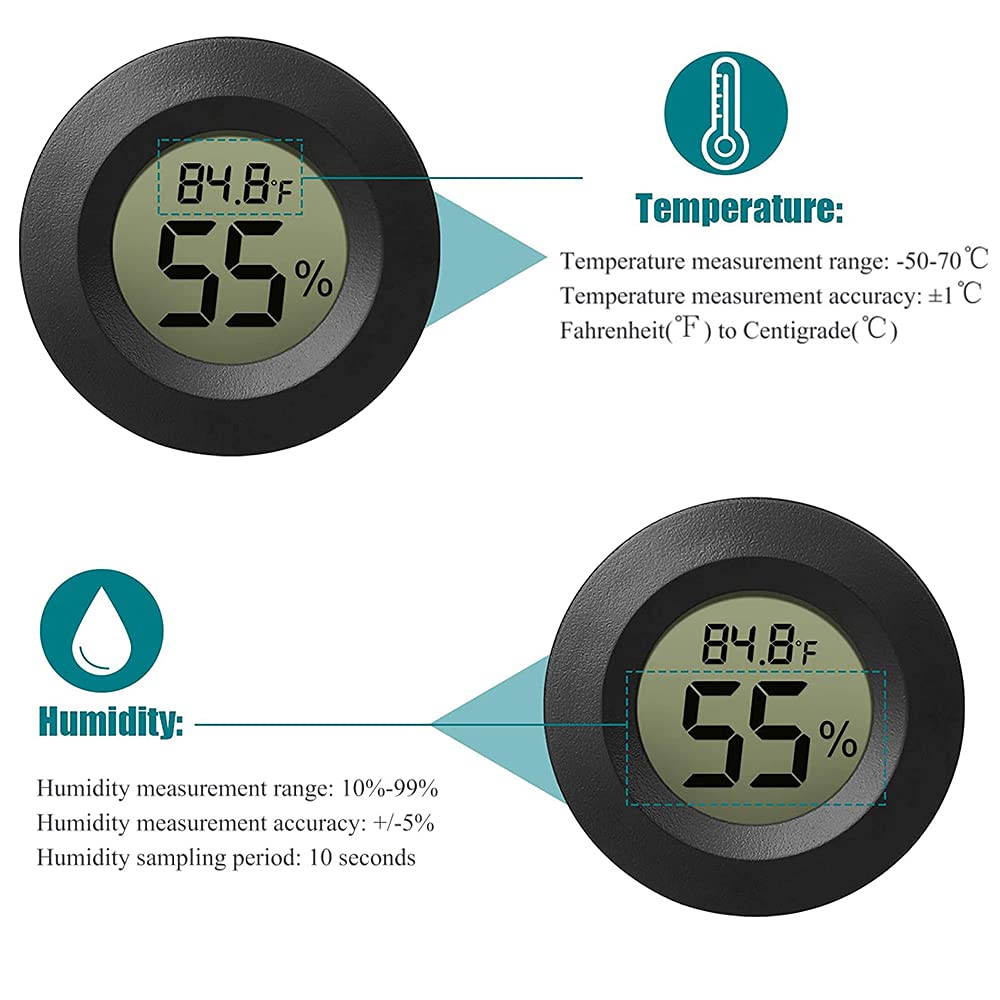 Mini Thermometer Hygrometer Digital with precise temperature and humidity readings. 100% Authentic, available at Curat Cart.