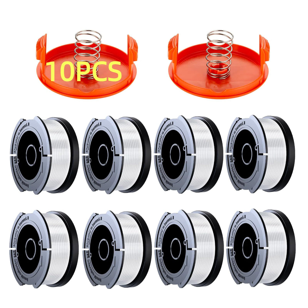 Discover the premium imported Black+Decker Weed Eater String, featuring 10 durable spools for efficient lawn care. Available at Curat Cart.