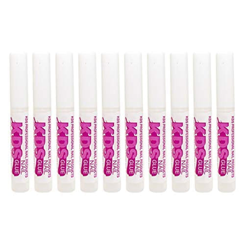 Authentic 10 pcs KDS Nail Tip Glue set, perfect for professional nail applications. Strong adhesive for flawless results.
