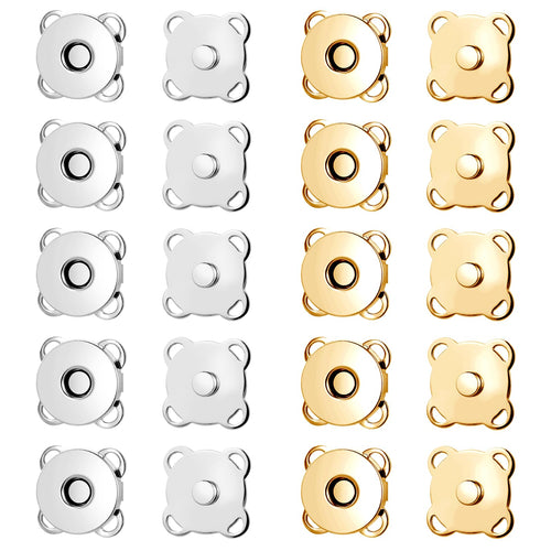Premium imported Plum Magnetic Snaps Buttons for Sewing, perfect for stylish projects. Available at Curat Cart.