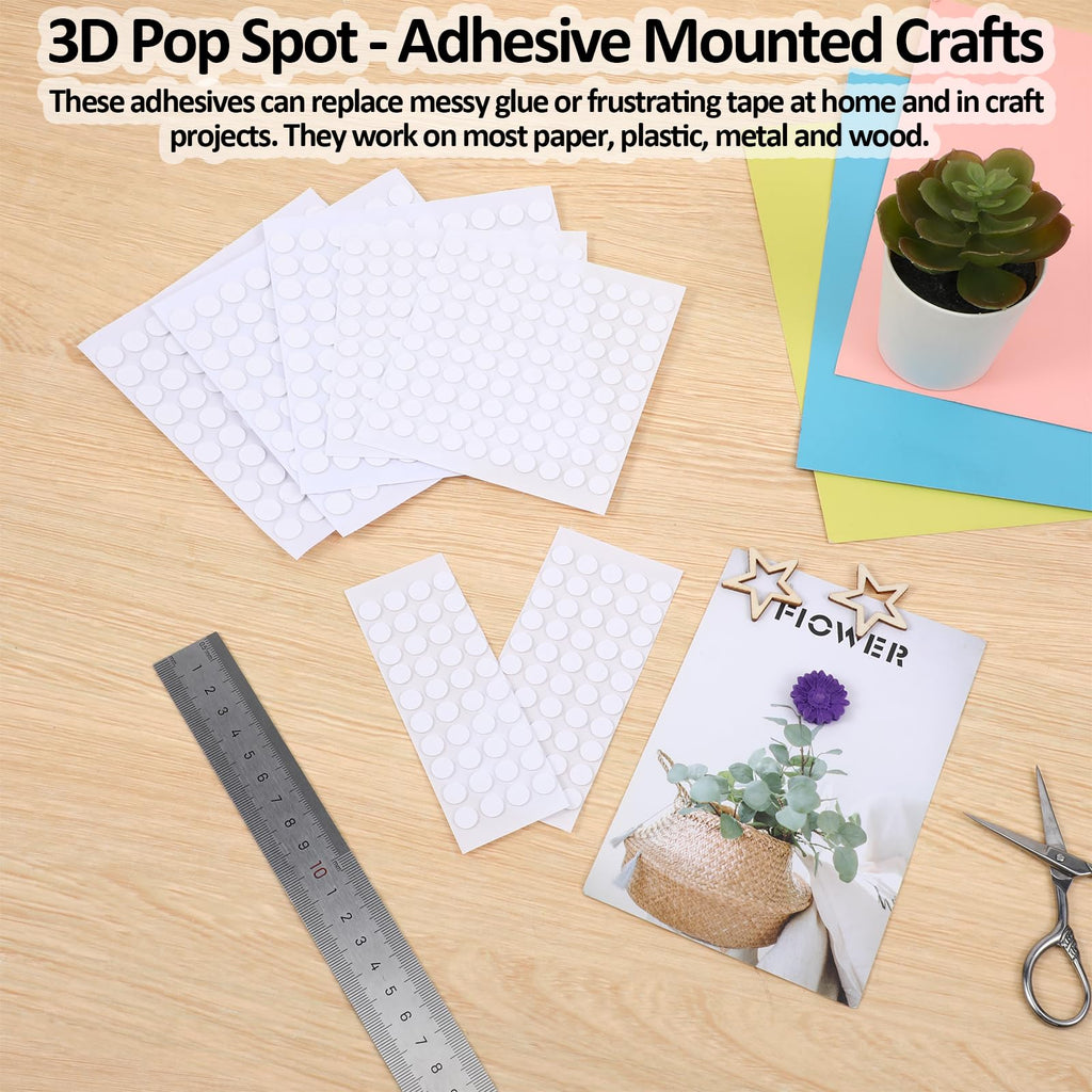 Foam Dots Double-Sided Adhesive, specially curated by Curat Cart, ideal for crafting on paper, plastic, and wood. Perfect for every project.