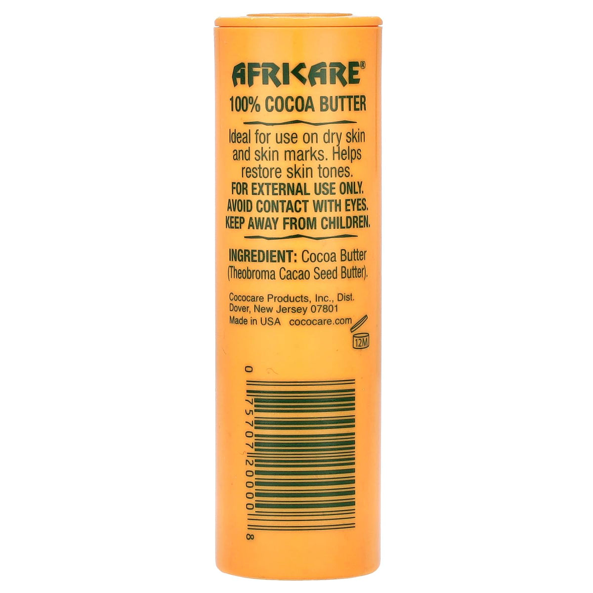 Order Afrikare's 100% Cocoa Butter online. Ideal for dry skin and marks, available in India. Keep away from children.