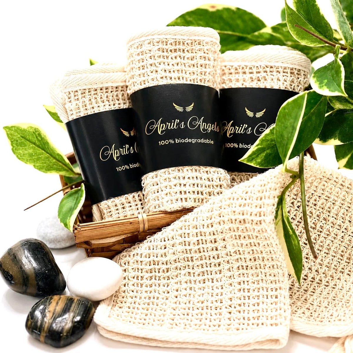 Discover premium imported Natural Sisal Washcloth Exfoliation at Curat Cart, featuring biodegradable materials for eco-friendly skincare.