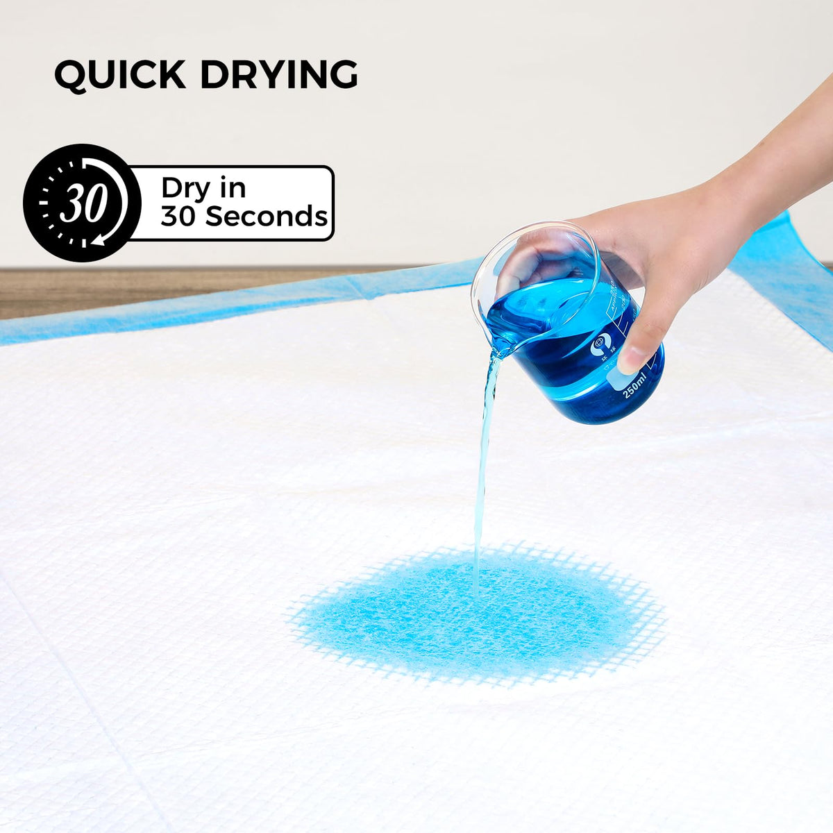 Experience quick drying with Extra Large Dog Pee Pads, ideal for daily use. Shop now at Curat Cart for premium quality.