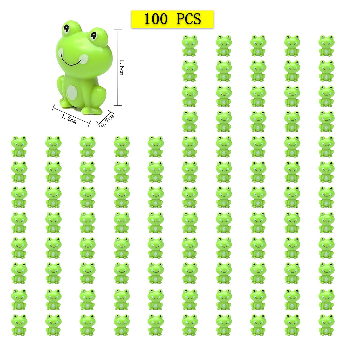 Discover 100% authentic mini green plastic frogs, available at Curat Cart for playful decor and crafts in India.