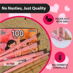 Rolling Cones Natural Slow-Burning in official packaging, featuring vegan and non-GMO materials. Available at Curat Cart.