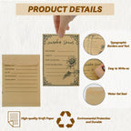 High-quality self-seal seed envelopes made from durable Kraft paper, perfect for easy labeling and storage at Curat Cart.