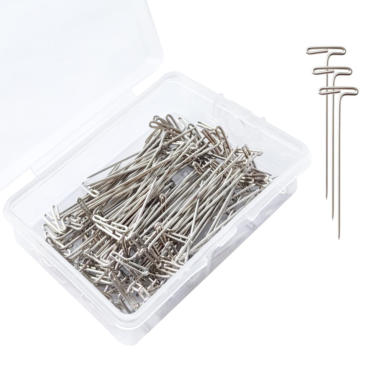 Premium imported T-Pins for foam heads and crafts, perfect for precise crafting needs. Available at Curat Cart.