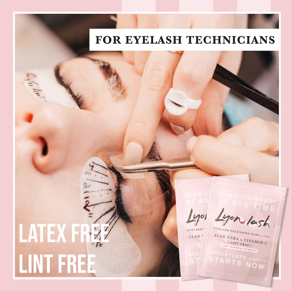 Premium imported Lyon Lash gel pads for eyelash extension; lint and latex-free for effortless application.