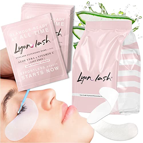 Original Lyon Lash Eyelash Extension Gel Pads with aloe vera and vitamin C for effortless beauty and comfort.