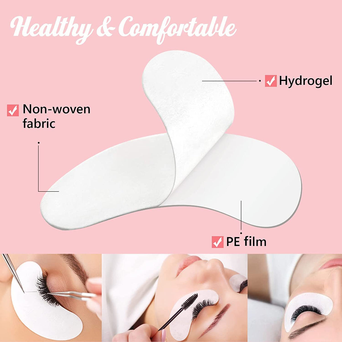 GreenLife Hydrogel Eye Gel Pads offer comfort with non-woven fabric and a protective PE film for effective use.