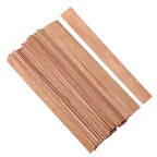 Premium wood candle wicks for making candles, specially curated by Curat Cart for your crafting needs.