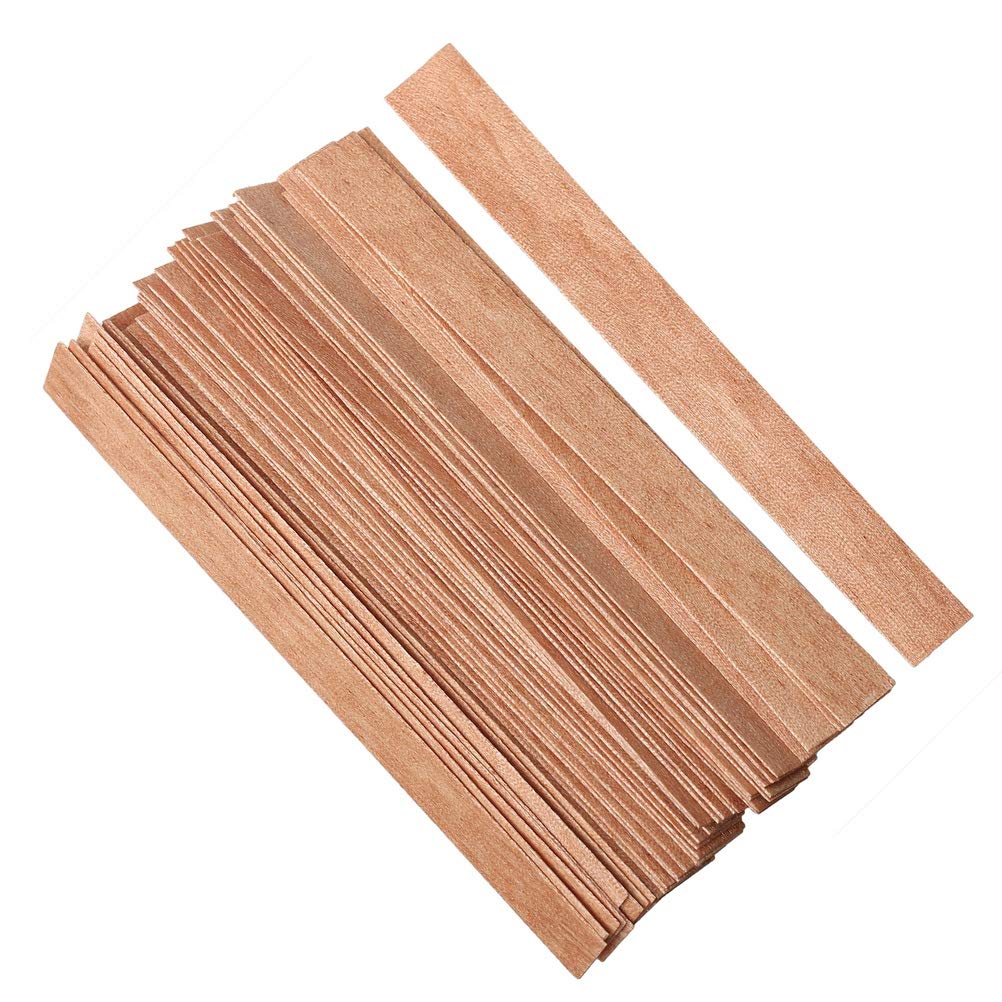 Premium wood candle wicks for making candles, specially curated by Curat Cart for your crafting needs.
