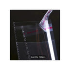 High-quality clear plastic bags for packaging, 100pcs variant, perfect for organized storage. Available at Curat Cart.