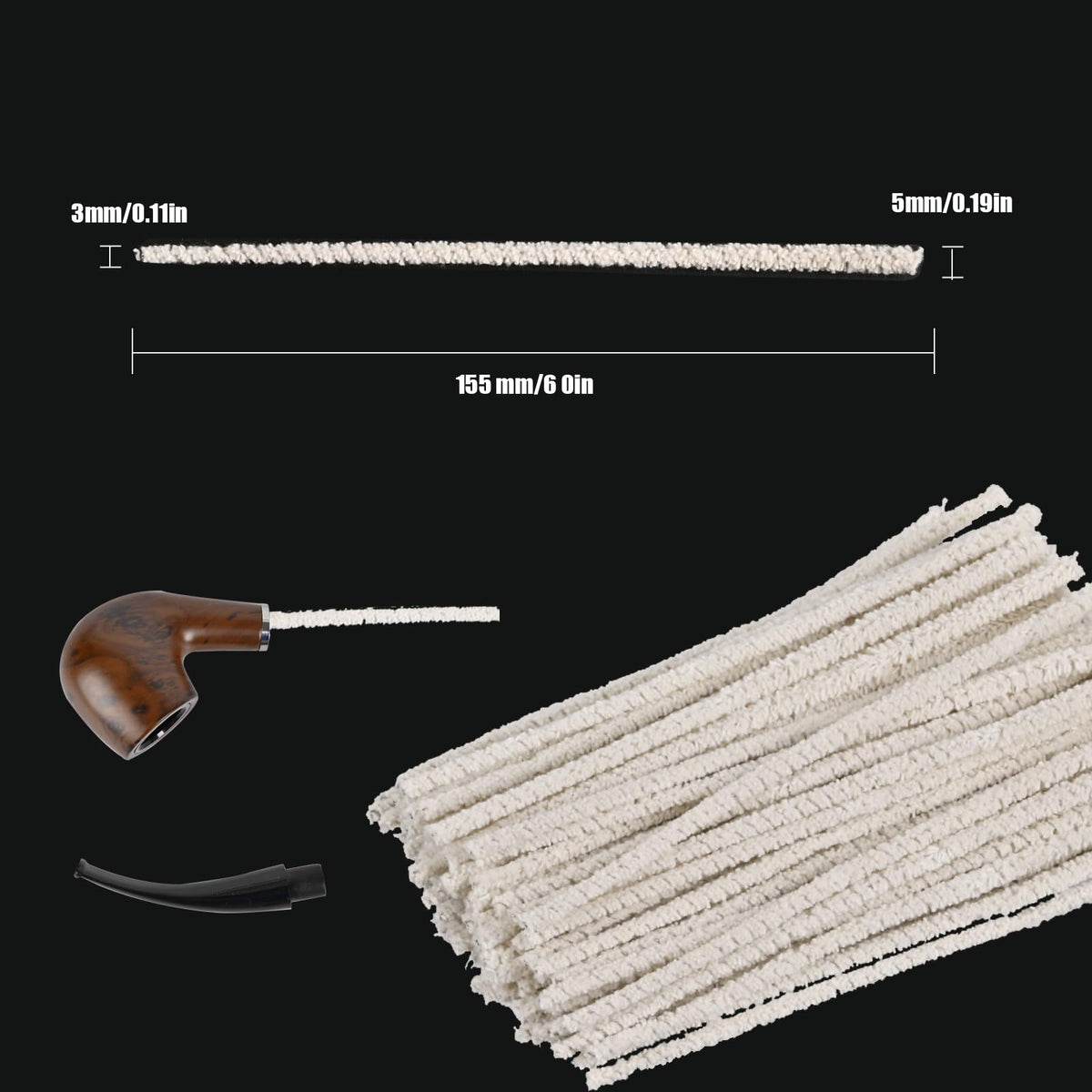 Conical Pipe Cleaner 100 Pieces, ideal for maintaining your pipes. Perfect for daily use. Available at Curat Cart.