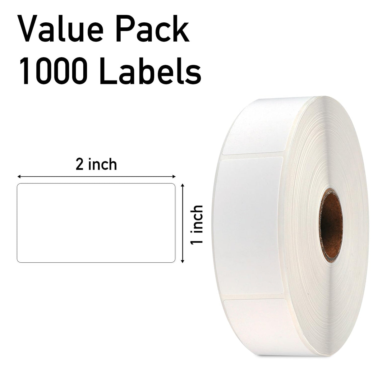 Premium blank removable freezer labels in a value pack of 1000, featuring high-quality adhesive for effortless labeling at Curat Cart.