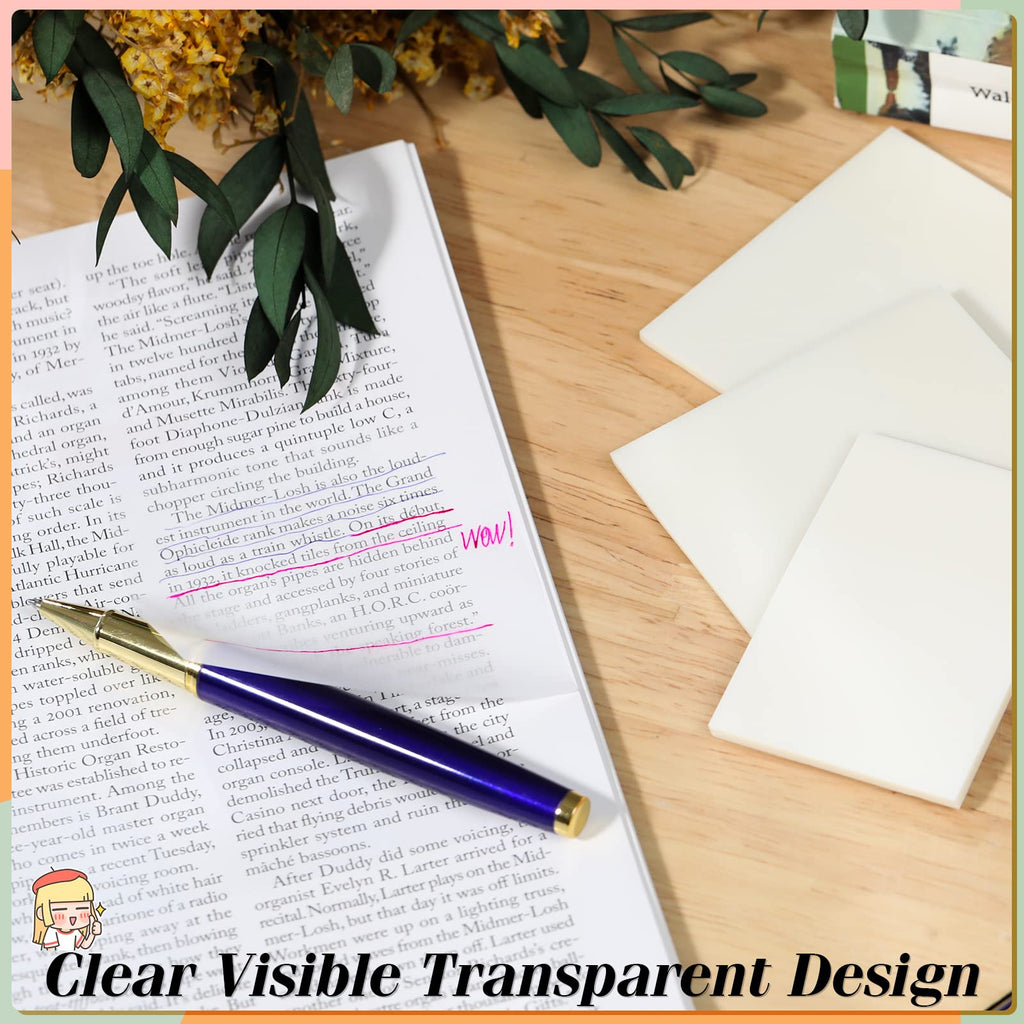 Discover exclusive transparent sticky notes pads, perfect for organizing and annotating. Specially curated by Curat Cart.
