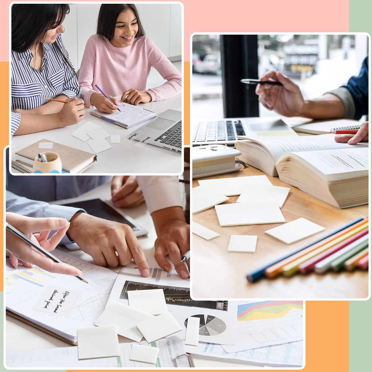 Transparent Sticky Notes Pads for easy organization and brainstorming. 100% Authentic, Available in India at Curat Cart.