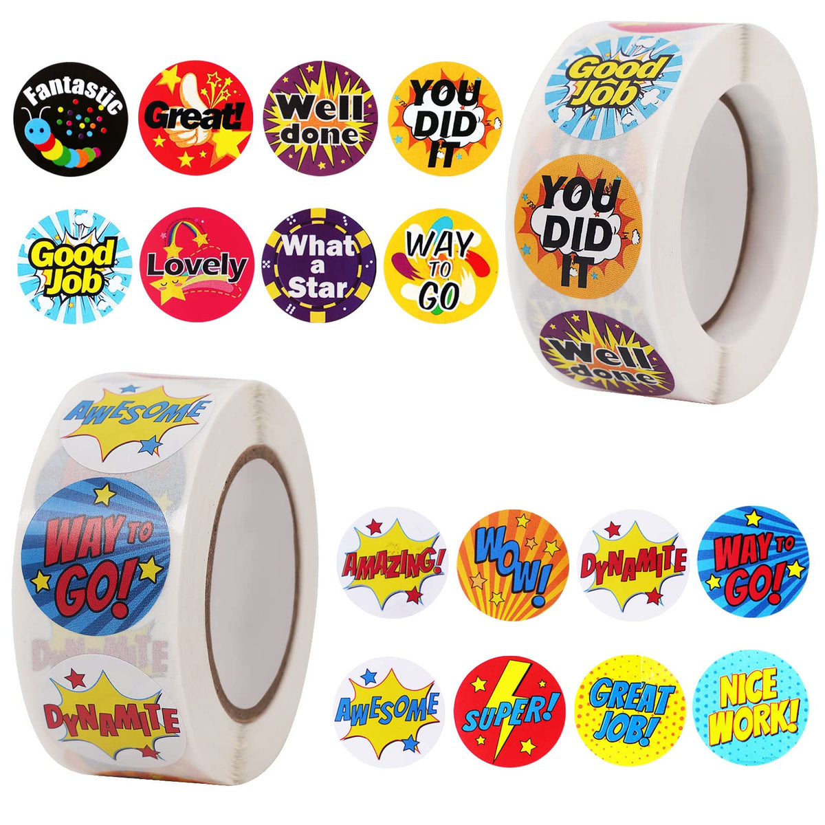 Vibrant reward stickers for teachers, perfect for encouraging students. 100% Authentic and available in India at Curat Cart.
