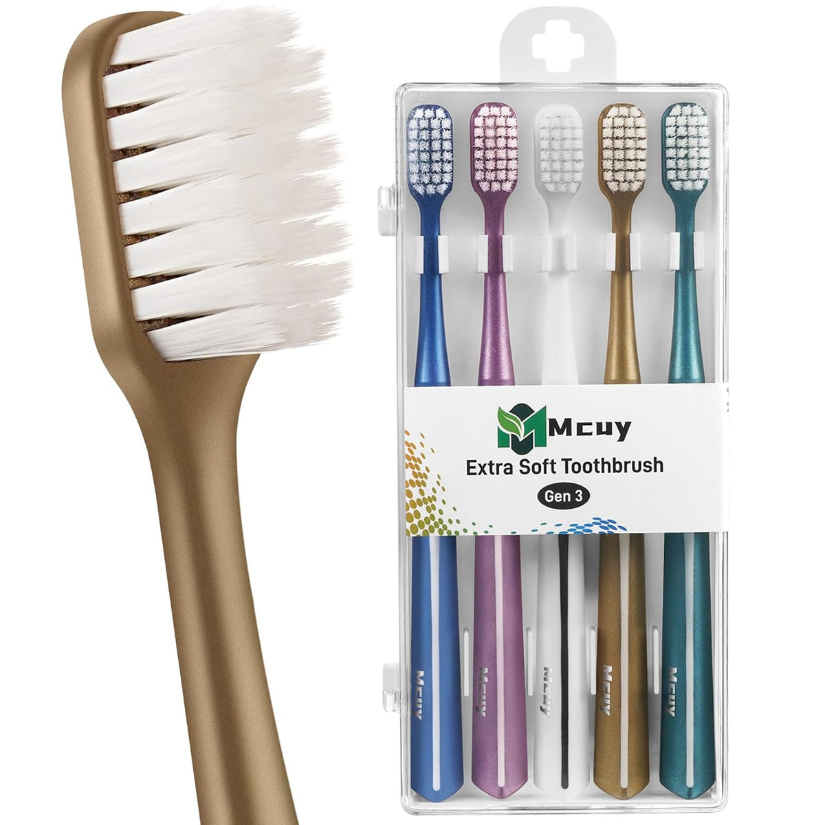 Discover 100% genuine Bristle Micro Nano Toothbrush set with extra soft bristles for gentle, effective cleaning.