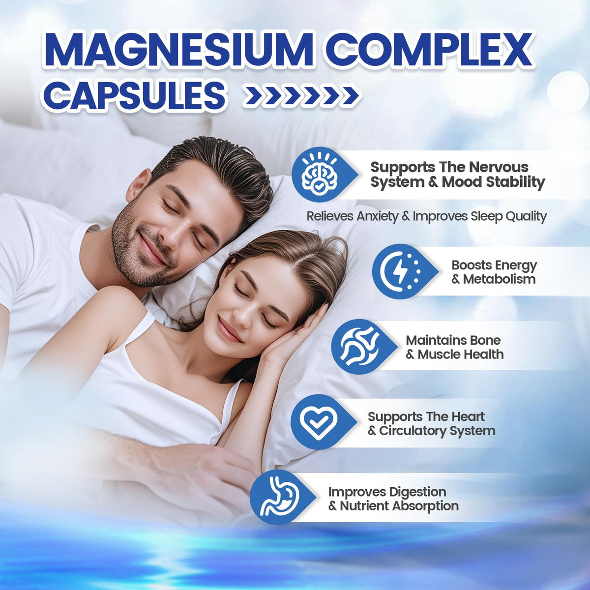 Magnesium Complex Capsules 1000mg support mood, energy, and digestion. 100% Authentic and available at Curat Cart in India.