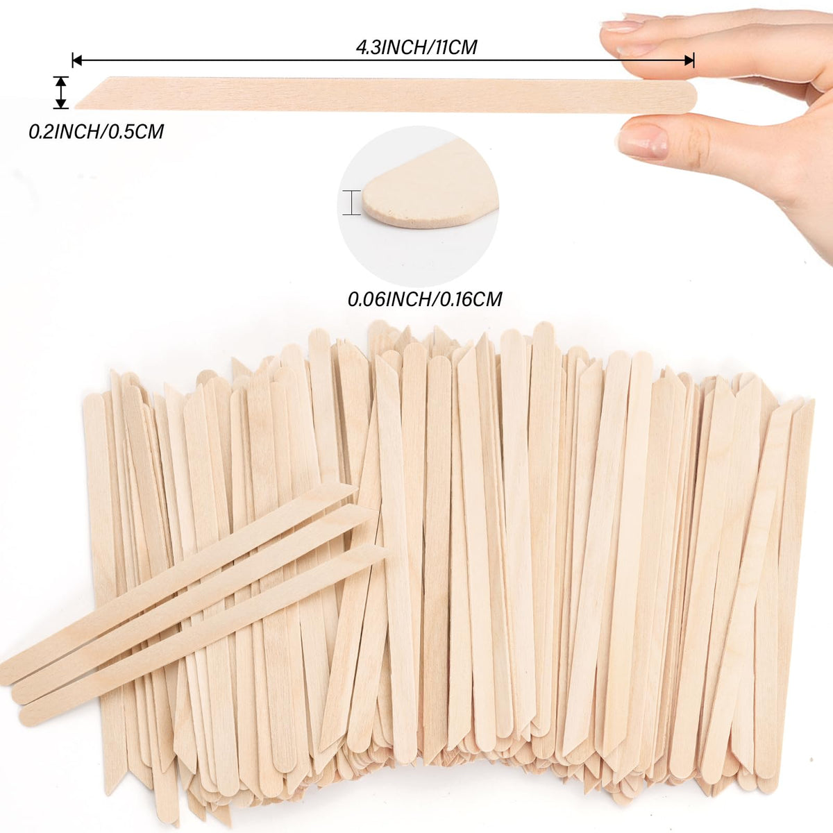 Premium wooden wax sticks for eyebrows, 100% authentic, available in India at Curat Cart. Perfect for precise eyebrow shaping.