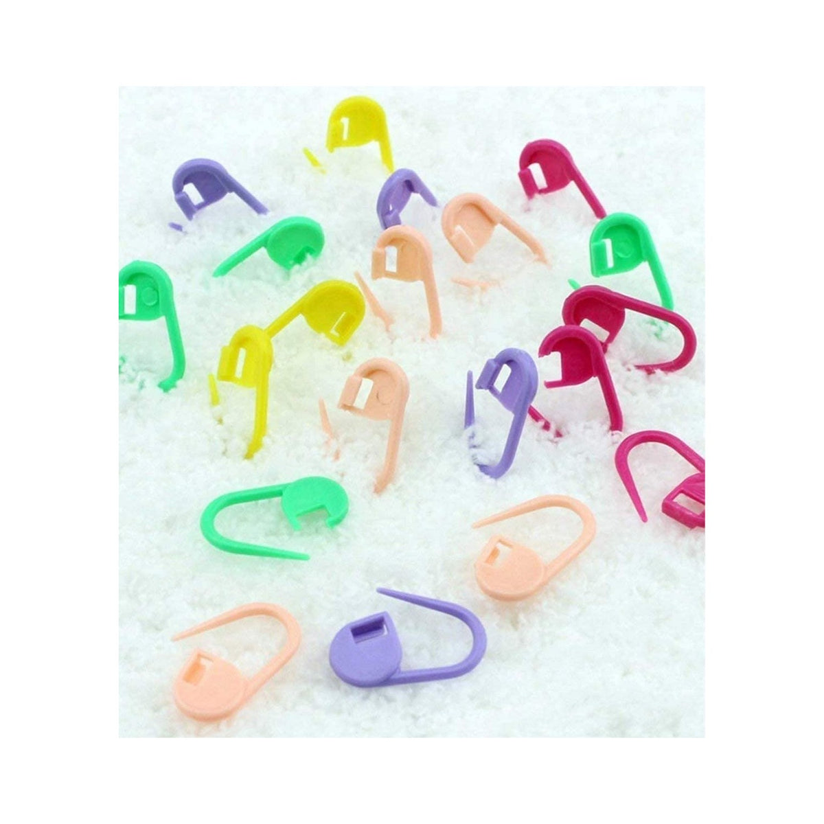 Mix Color Knitting Stitch Markers, 100% Authentic and available in India at Curat Cart, perfect for your knitting projects.