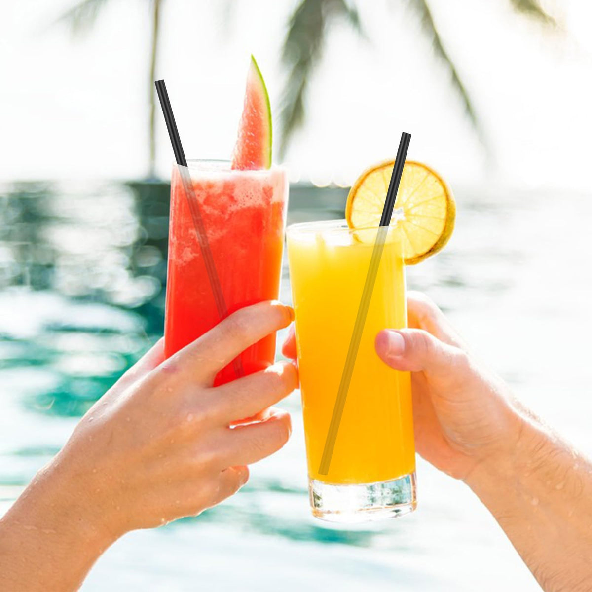 Elevate your beverage experience with disposable plastic straws from Curat Cart, perfect for parties and daily use.