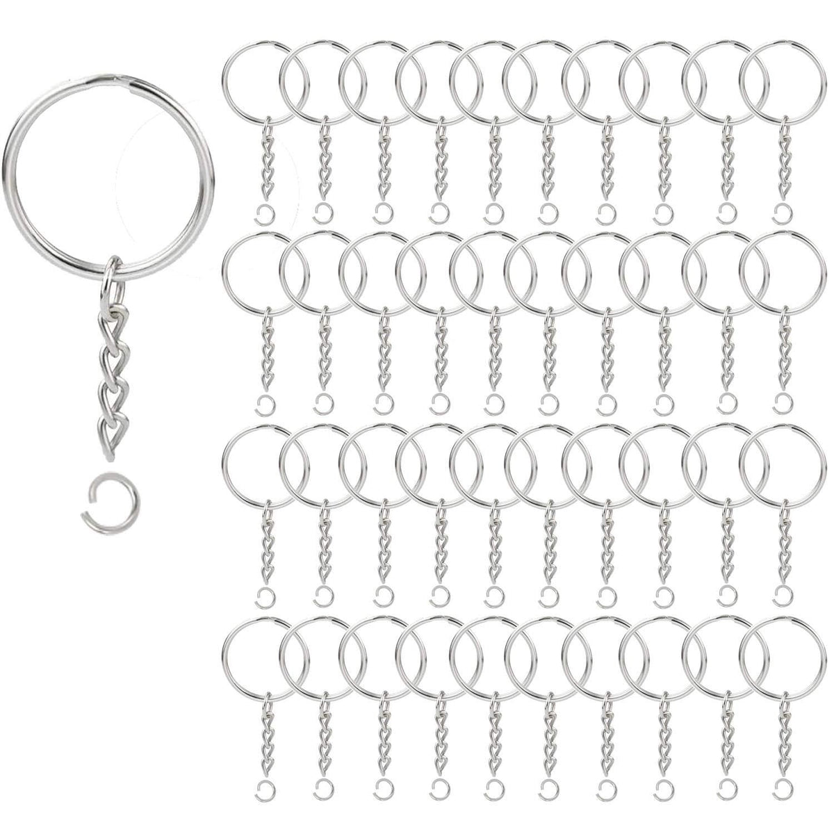 Premium imported key ring with chain and jump for versatile use. Available at Curat Cart for stylish organization.