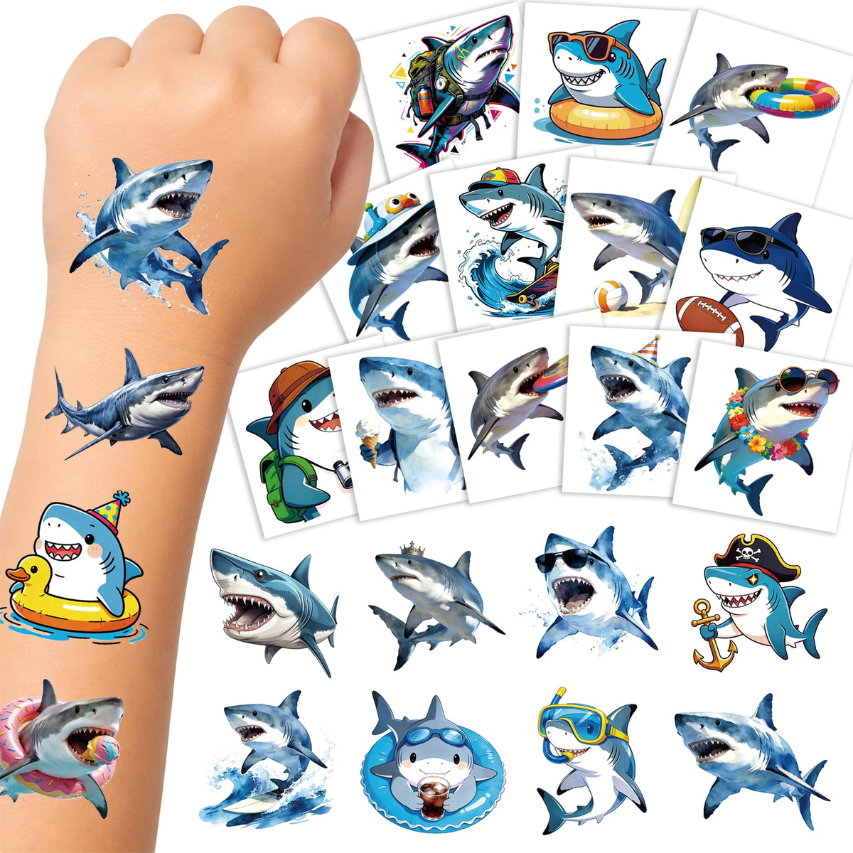 Premium imported Glitter Mermaid Temporary Tattoos from Curat Cart, featuring vibrant designs perfect for kids' fun and creativity.