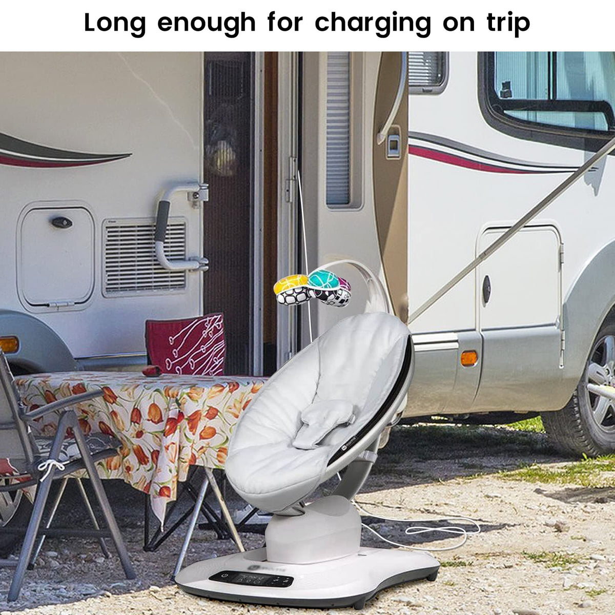 Experience the convenience of the 4moms mamaRoo Charger, specially curated by Curat Cart for premium outdoor use. Enjoy seamless charging.