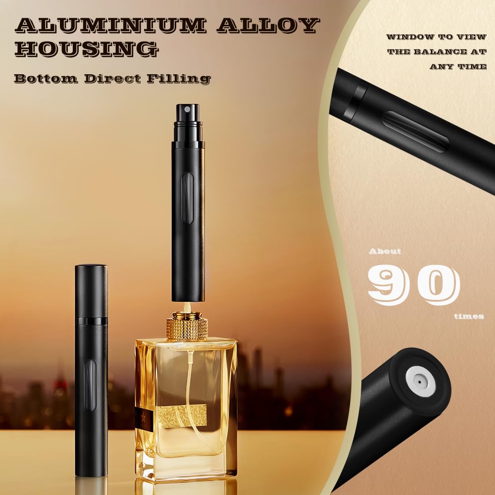 Refillable perfume atomizer in aluminum alloy, 100% Authentic and available in India at Curat Cart. Perfect for travel.