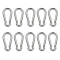 Premium imported stainless steel carabiner clips, perfect for outdoor adventures. Available at Curat Cart.