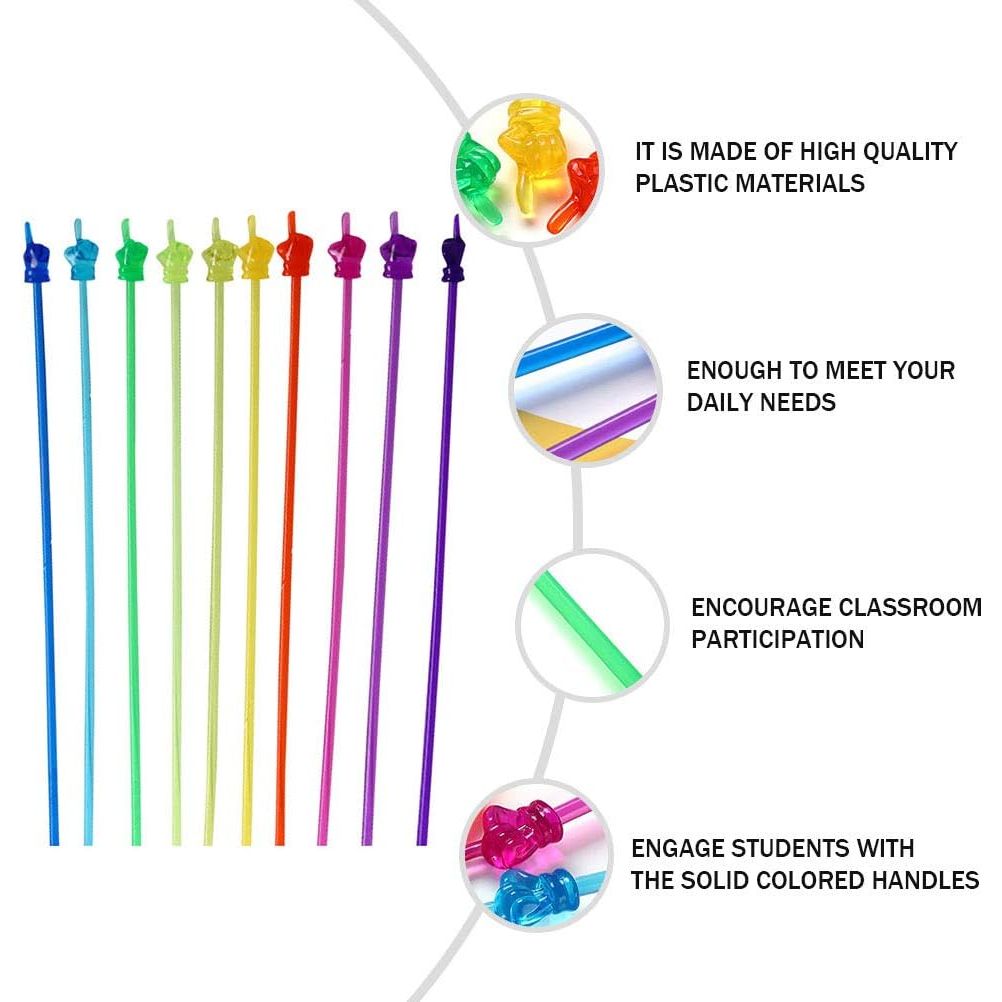 Premium imported mini hand pointers made of durable plastic, ideal for engaging classroom participation and enhancing learning.