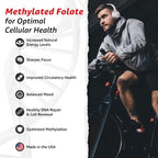 10X Health Methylfolate Supplement promotes optimal cellular health, available in India at Curat Cart with 100% authenticity.